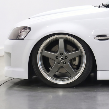 WALKY 22x9 - MX GREY MACHINED LIP (1pc)