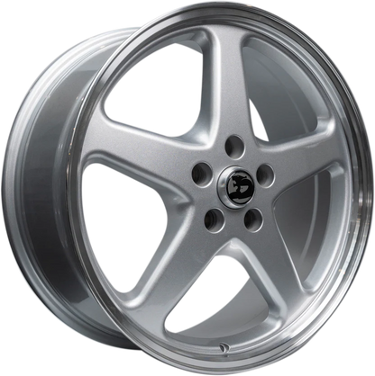 WALKY 22x9 - GLOSS SILVER MACHINED LIP (1pc)