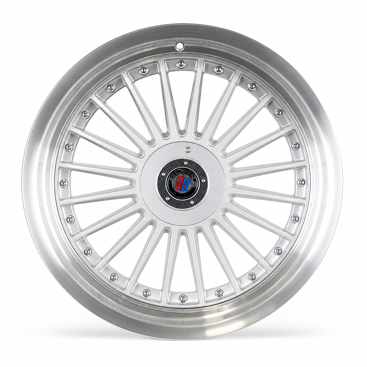 BMW Alpina AS25 Style silver wheel front view