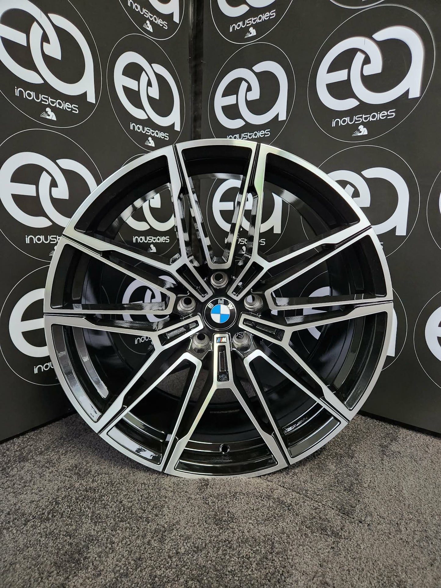 BMW M4 Style 20 inch Black Machine Face wheel at EA Industries
