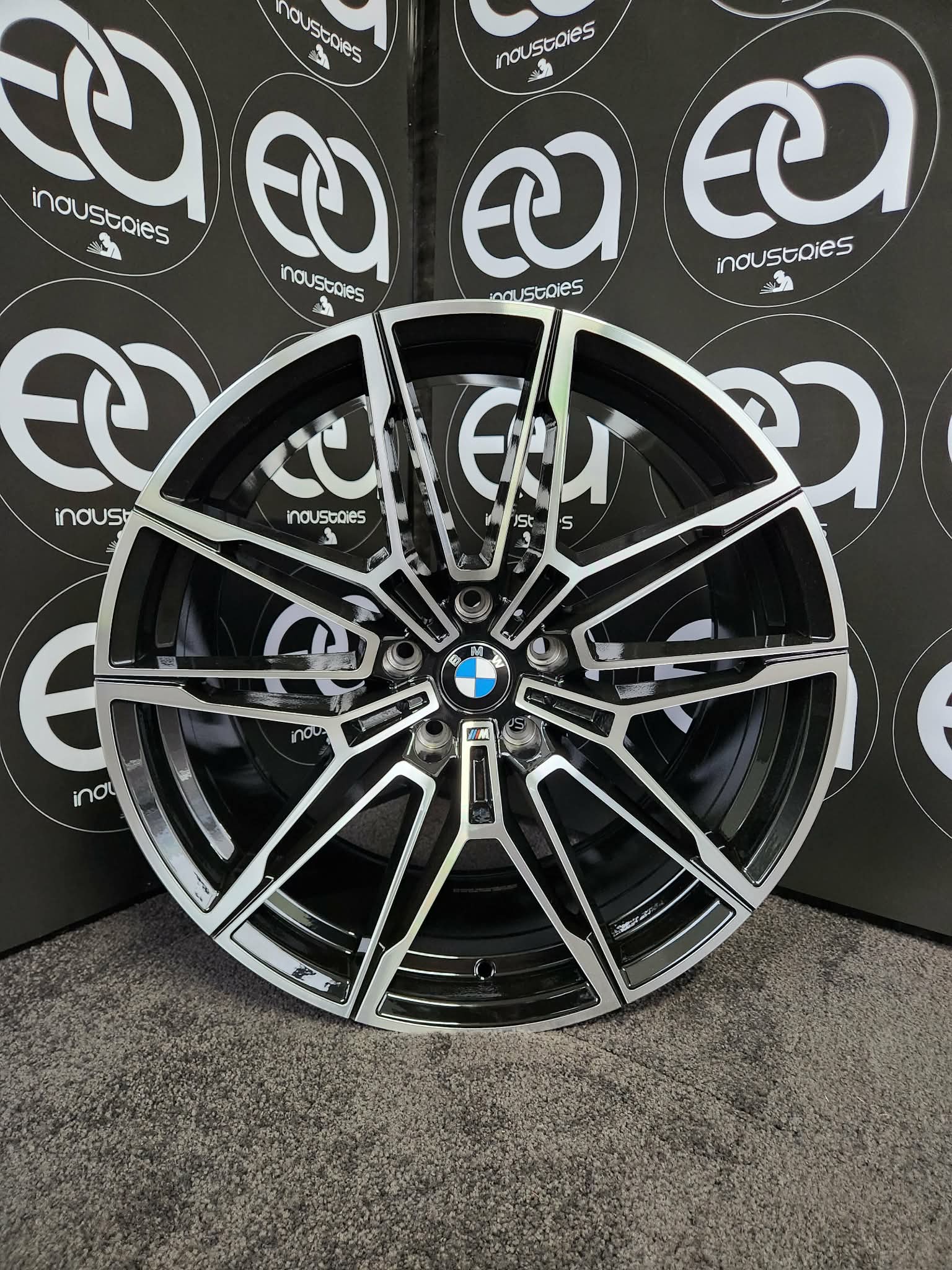 BMW M4 Style 20 inch Black Machine Face wheel at EA Industries