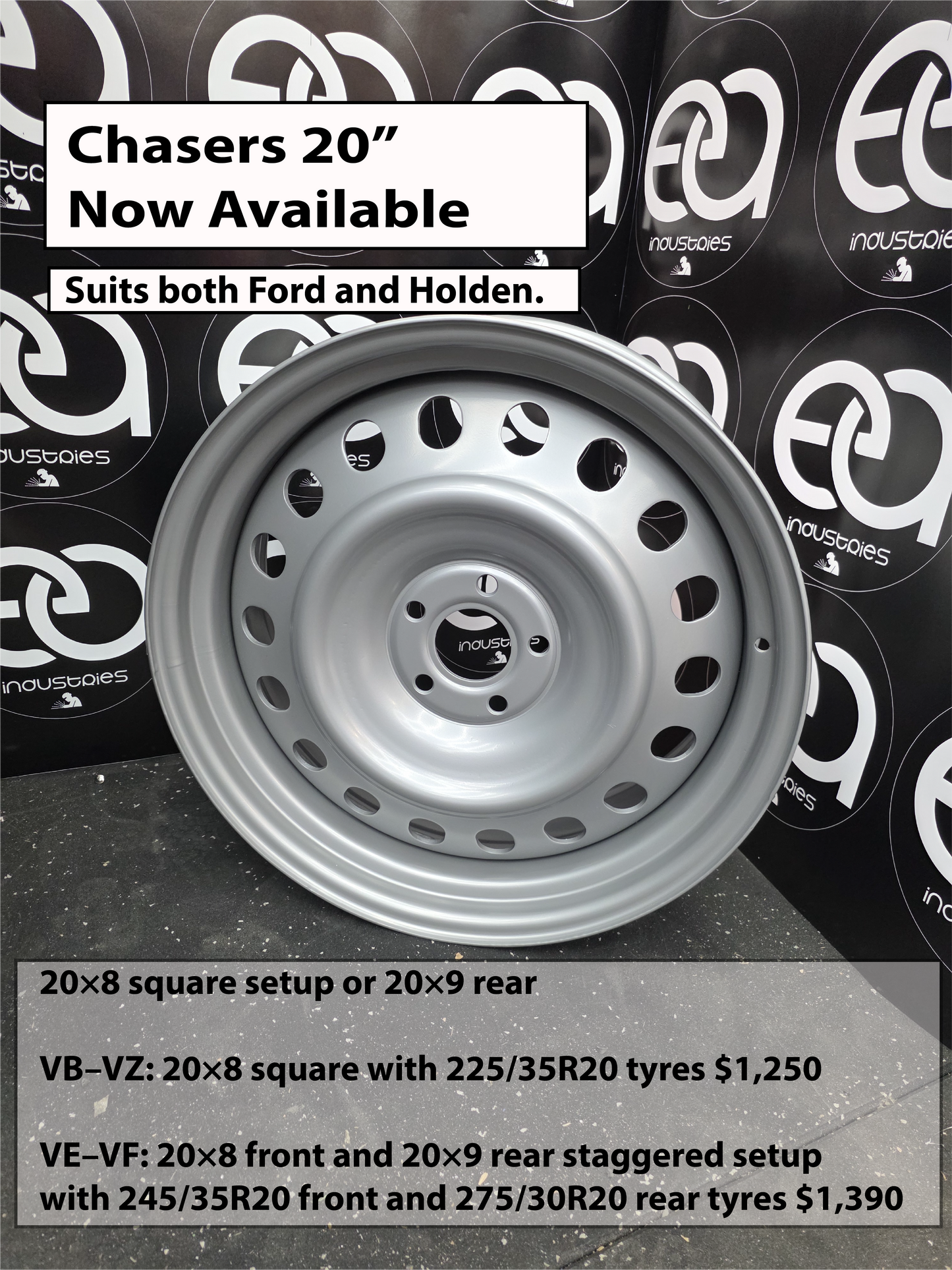 20-Inch Chaser Wheel & Tyre Packages – Ford & Holden