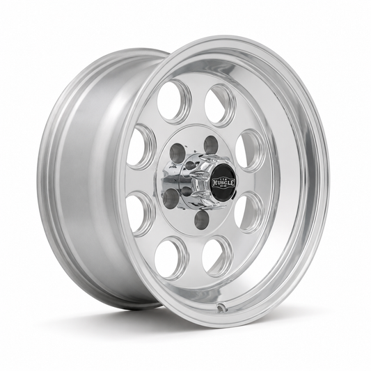 CTM Muscle Drag Light II polished 15x6 wheel