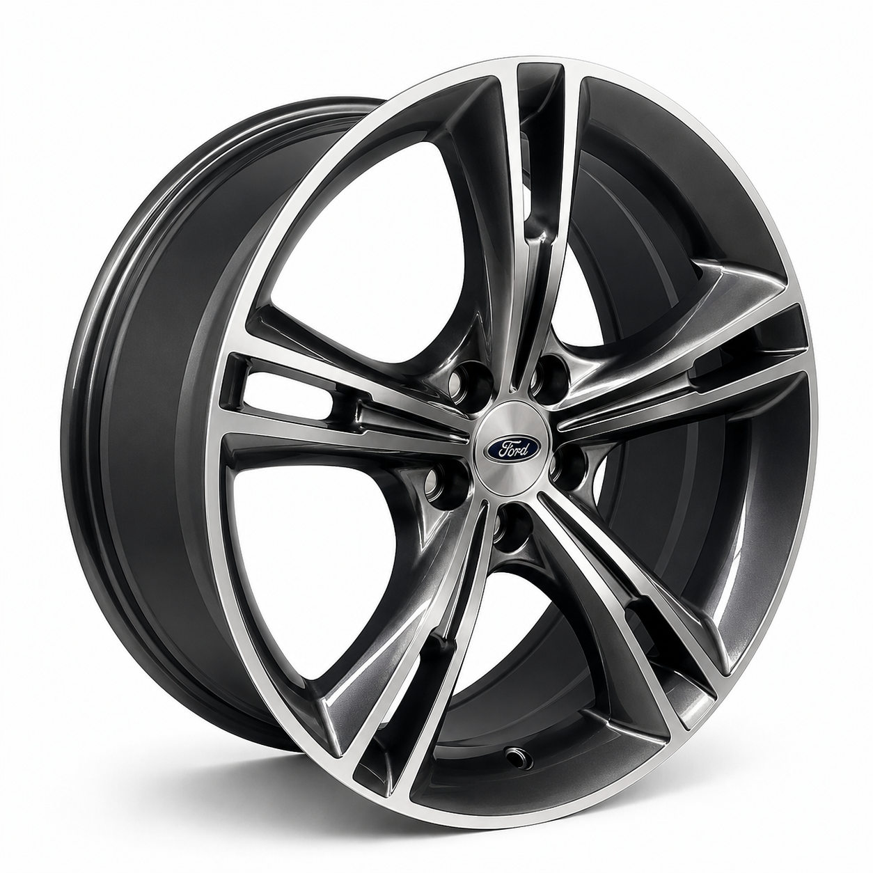 Black machined Ford Falcon FG wheel angle