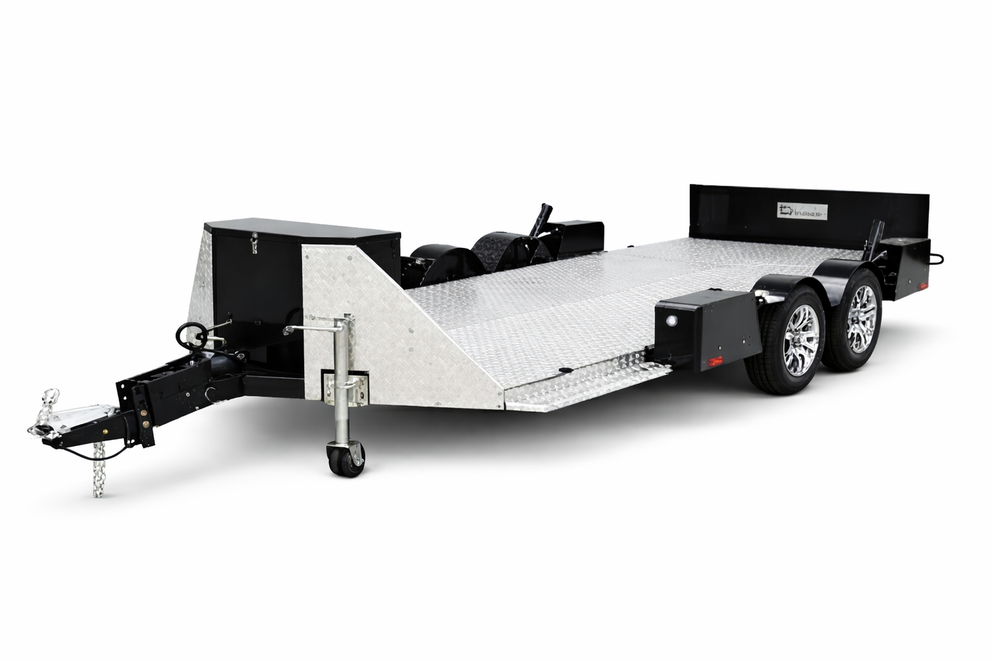 EA Industries ultra-low 5.3 metre flatbed hydraulic car trailer