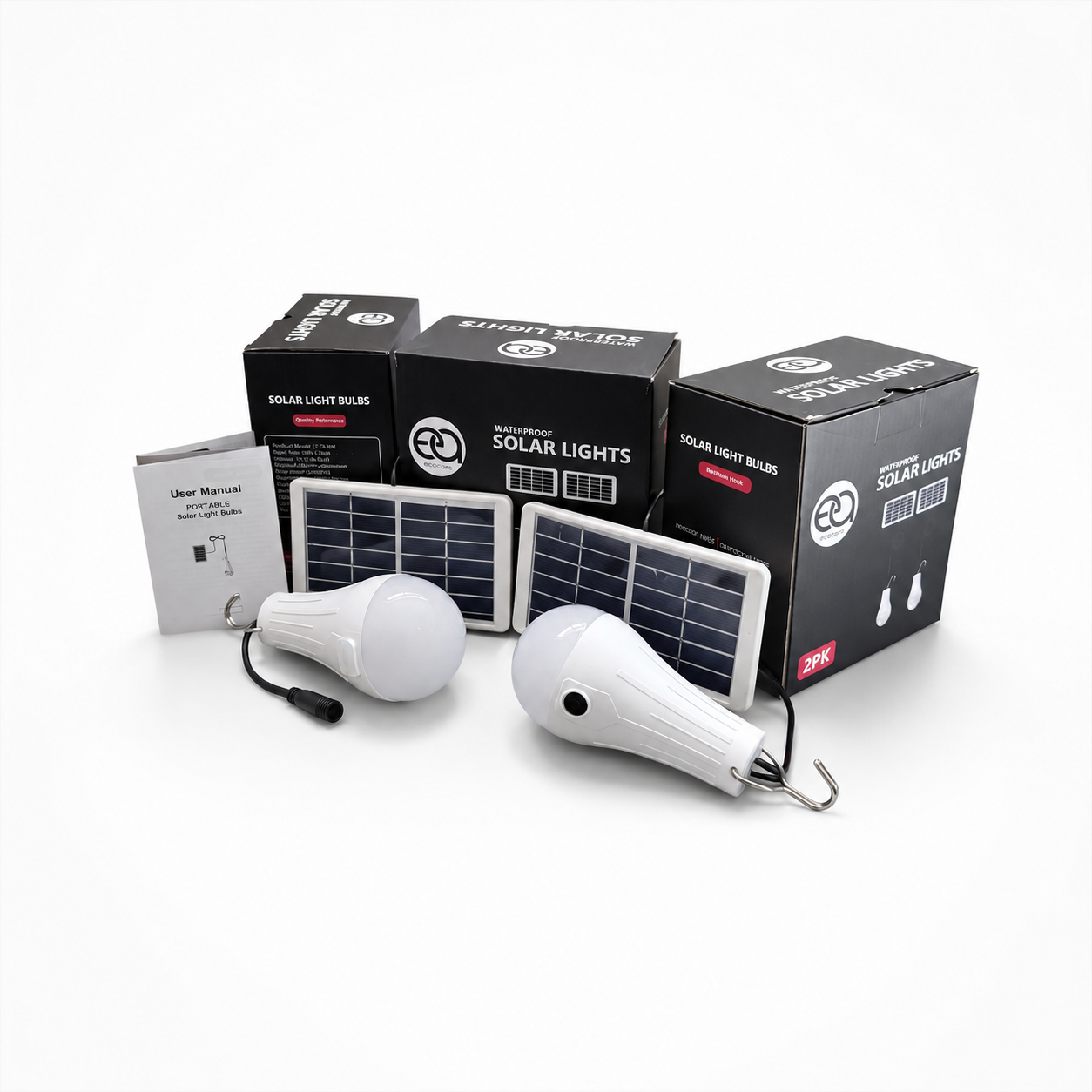EA Industries Outdoor Solar Lights (Twin Pack)