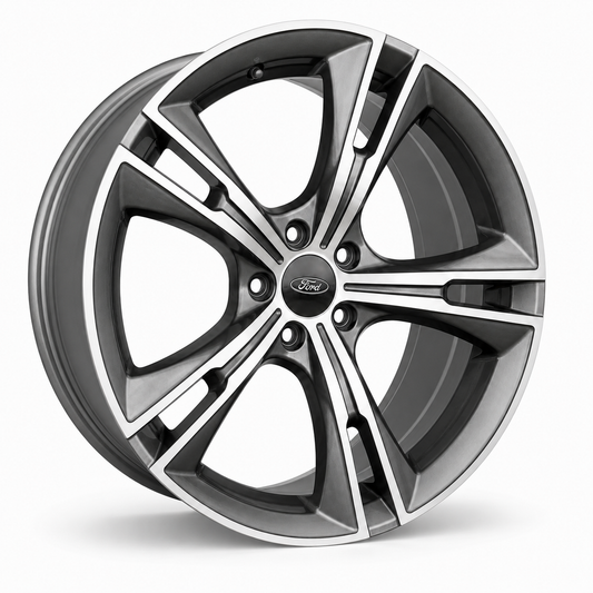 Ford GT355 Grey and Silver wheel angled view