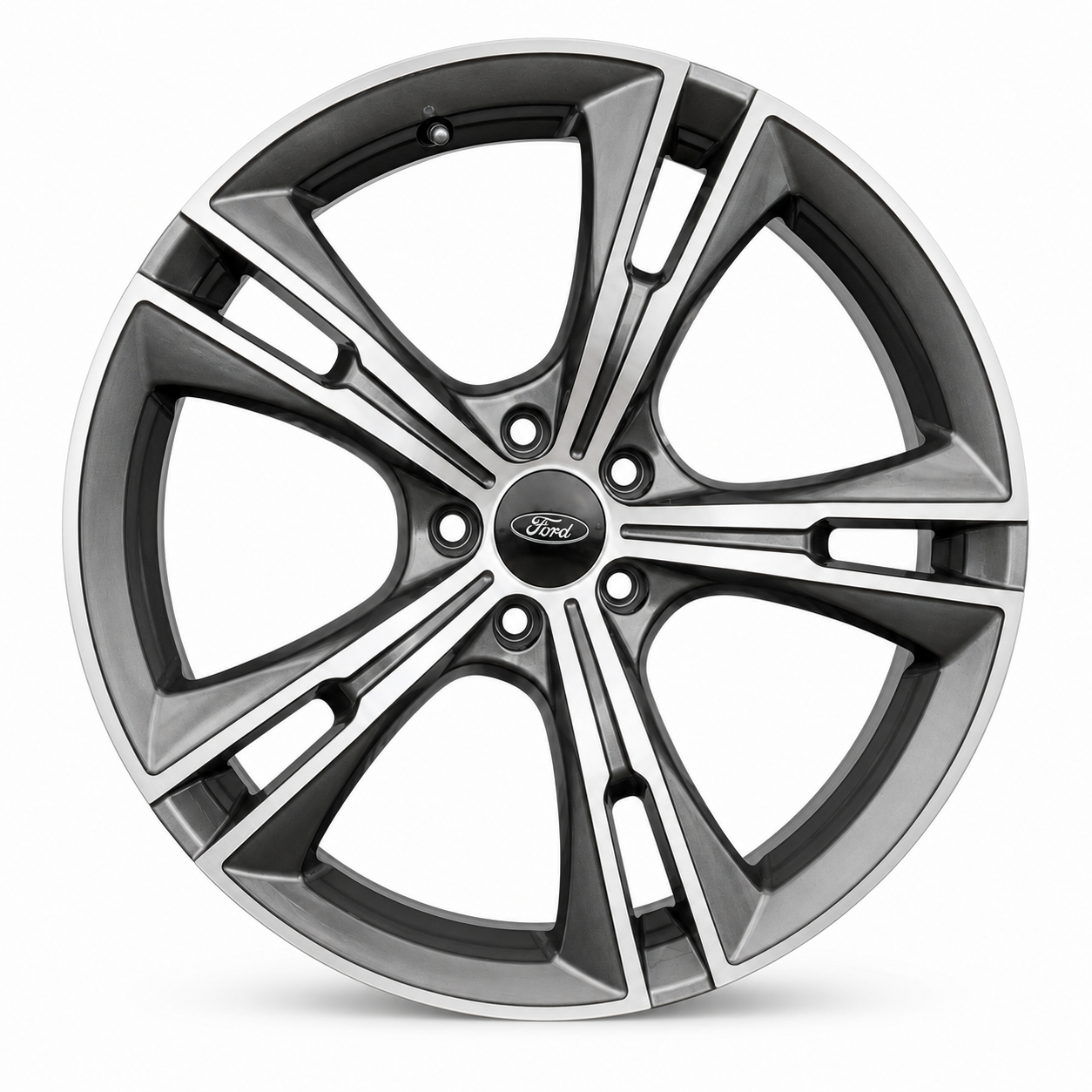 Ford GT355 Grey and Silver wheel front view