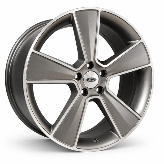 Ford Lux Pack 20 inch Gunmetal Grey wheel angled view
