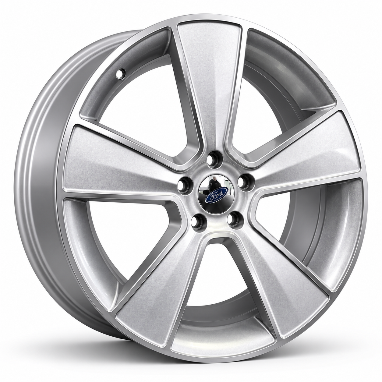 Ford Lux Pack 20 inch Silver wheel angled view