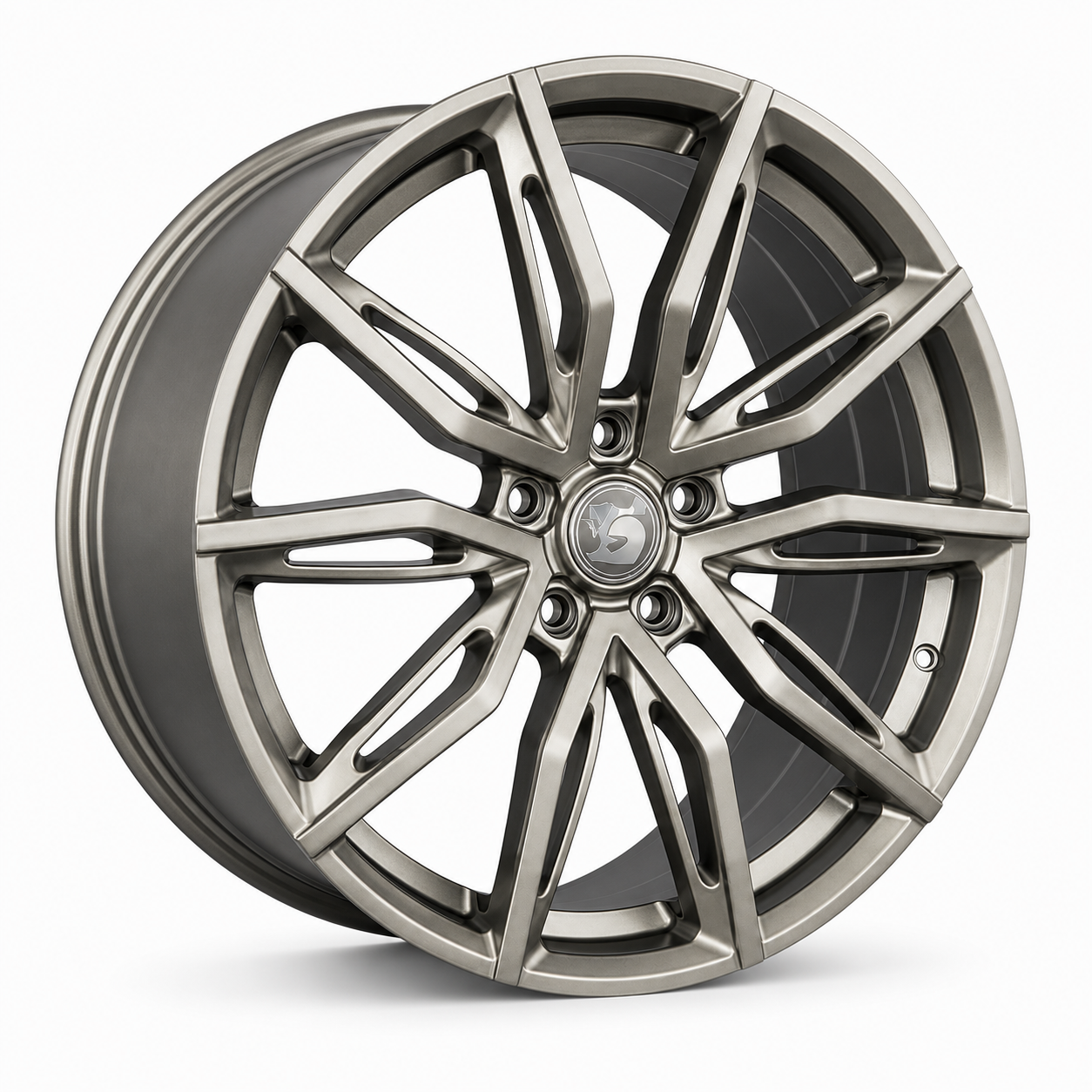 GEN F2 22x9 Hyper Dark wheel angled view
