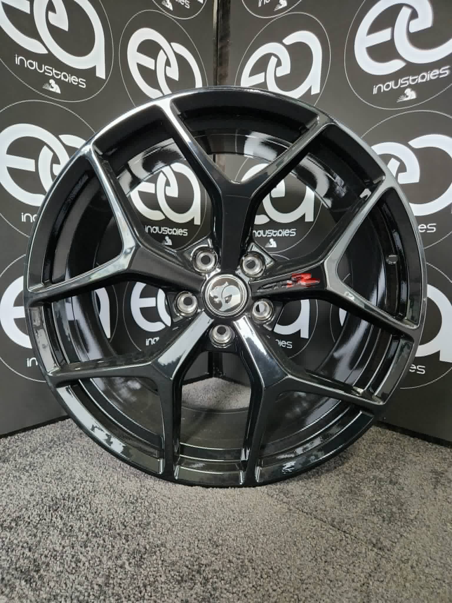 20 inch Holden HSV GTSR style hyper dark black wheel rim showroom view