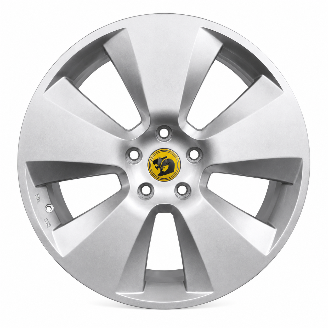 Holden Signature style silver wheel rim front view