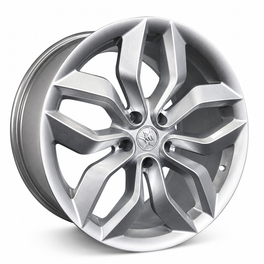 20 inch Holden Inflections silver wheel rim angled view