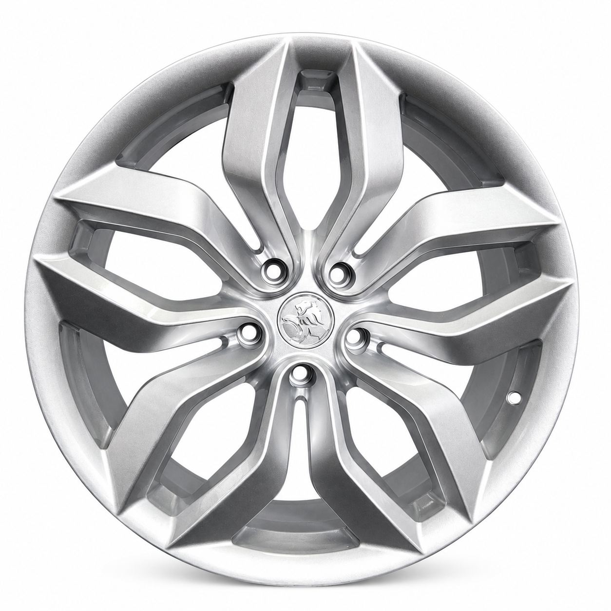 20 inch Holden Inflections silver wheel rim front view