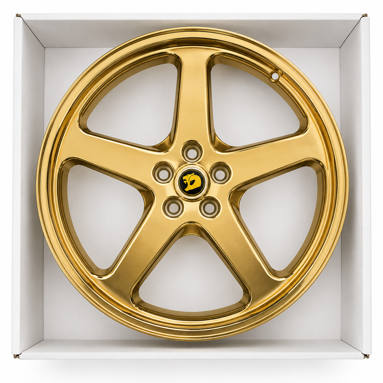 Walky 22 inch gold chrome wheel rim in box