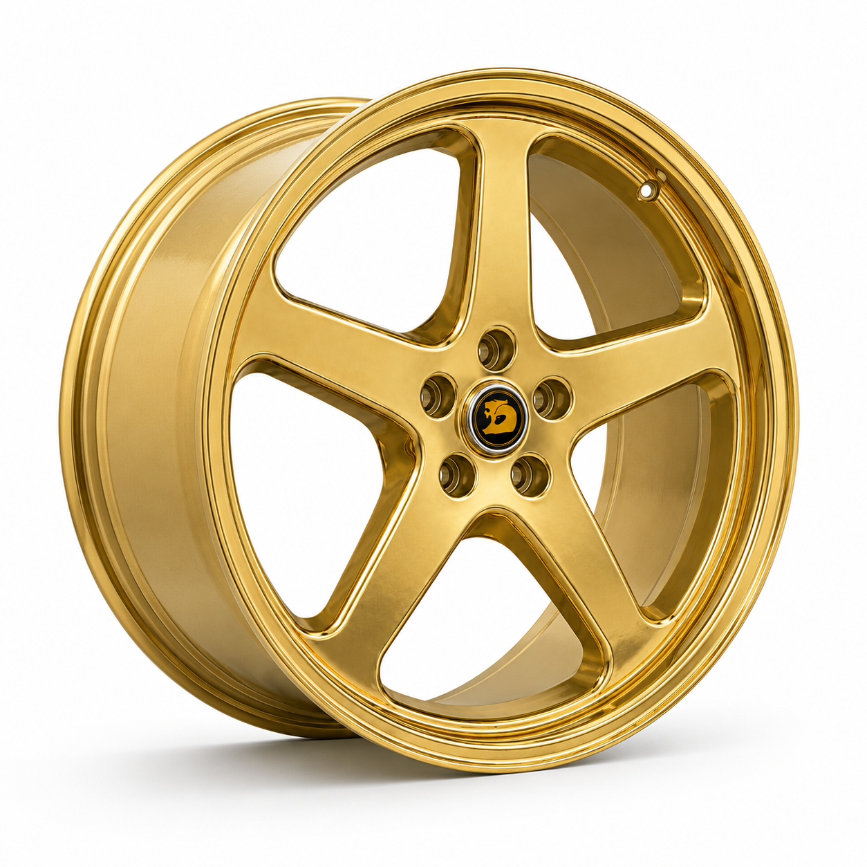 Walky 22 inch staggered gold chrome wheel rims hero image